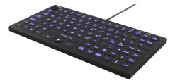 Deltaco Mini silikone tastatur, spildsikker, mus, IP68, sort