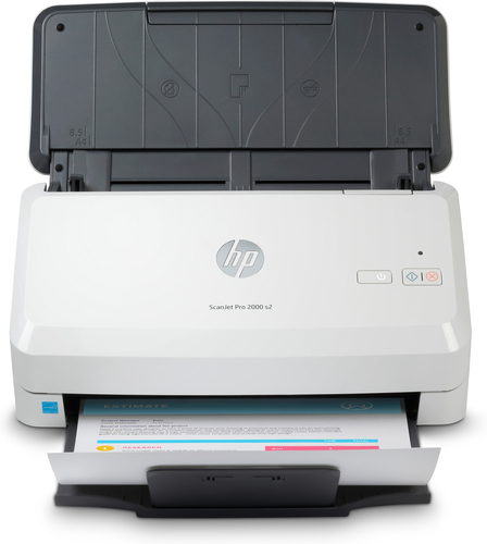 HP Scanjet Pro 2000 s2 Sheet-feed Scanner Skanner med papir-tilførsel 600 x 600 dpi A4 Sort, Hvid