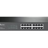 TP-Link TL-SG1016D netværksswitch Ikke administreret L2 Gigabit Ethernet (10/100/1000) Sort
