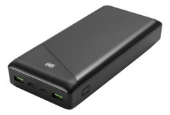 Deltaco Power bank 30 000 mAh, 2x USB-A 18 W, 1x USB-C, 111 Wh