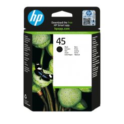 HP Original 45-blækpatron, stor, sort