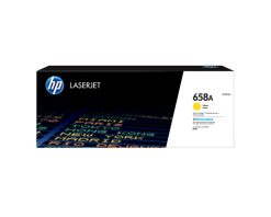 HP Original 658A LaserJet-tonerpatron, gul