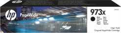 HP Original 973X PageWide-patron med høj kapacitet, sort