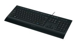 Logitech K280E Pro f/ Business tastatur Kontor USB QWERTY Nordisk Sort
