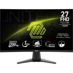 MSI MAG 27C6X computerskærm 68,6 cm (27") 1920 x 1080 pixel Fuld HD LCD Sort
