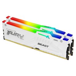 Kingston Technology FURY Beast 32 GB 5600 MT/s DDR5 CL36 DIMM (sæt med 2) White RGB EXPO