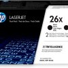 HP Originale 26X LaserJet-tonerpatroner med høj kapacitet, sort, pakke med 2 stk.