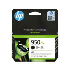 HP Original 950XL-blækpatron med høj kapacitet, sort
