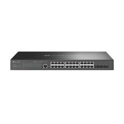 TP-Link Omada SG3428MP Administreret L2+ Gigabit Ethernet (10/100/1000) Strøm over Ethernet (PoE) 1U Sort