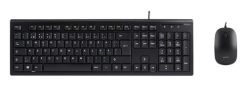 Deltaco Tastatur kit med mus, PAN-nordisk layout, USB, sort
