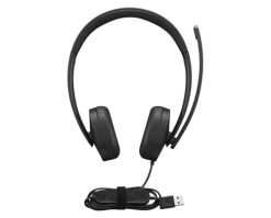 Lenovo 4XD1P83425 hovedtelefoner/headset Ledningsført Opkald/musik USB Type-A Sort