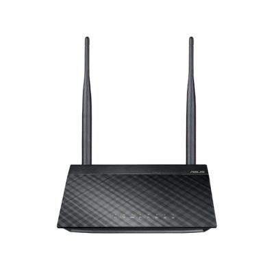 ASUS RT-N12E C1 N300 trådløs router Hurtigt ethernet Enkelt band (2,4 GHz) Sort, Metallic