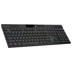 Corsair K100 AIR tastatur Spil USB + RF Wireless + Bluetooth QWERTY Nordisk Sort