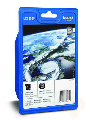 Brother LC-985BKBPDR blækpatron 1 stk Original Sort