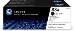 HP Originale 83A LaserJet-tonerpatroner, sort, 2-pak