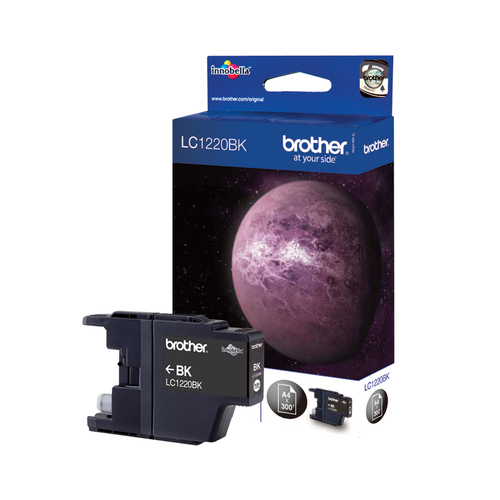 Brother LC-1220BK blækpatron 1 stk Original Sort