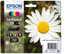 Epson Daisy C13T18164022 blækpatron 1 stk Original Sort, Blå, Magenta, Gul