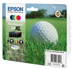 Epson Golf ball C13T34764020 blækpatron 1 stk Original Højt (XL) udbytte Sort, Blå, Magenta, Gul