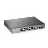 Zyxel GS1350-18HP-EU0101F netværksswitch Administreret L2 Gigabit Ethernet (10/100/1000) Strøm over Ethernet (PoE) Grå