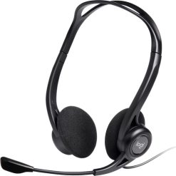 Logitech 981-000100 hovedtelefoner/headset Ledningsført Opkald/musik USB Type-A Sort