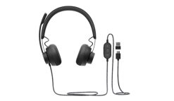 Logitech 981-000870 hovedtelefoner/headset Ledningsført Opkald/musik USB Type-C Grafit