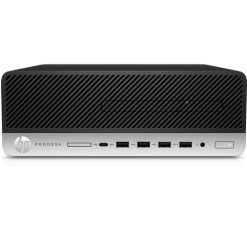 T1A HP ProDesk 800 G4 Refurbished Intel® Core™ i5 i5-8500 8 GB DDR4-SDRAM 256 GB SSD Windows 11 Pro SFF PC Sort, Sølv