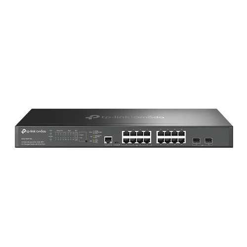 TP-Link Omada SG3218XP-M2 Administreret L2+ 2.5G Ethernet (100/1000/2500) Strøm over Ethernet (PoE) 1U Sort