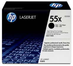 HP Original 55X LaserJet-tonerpatron med høj kapacitet, sort