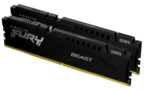 Kingston Technology FURY Beast 64 GB 5200 MT/s DDR5 CL40 DIMM (sæt med 2) Sort
