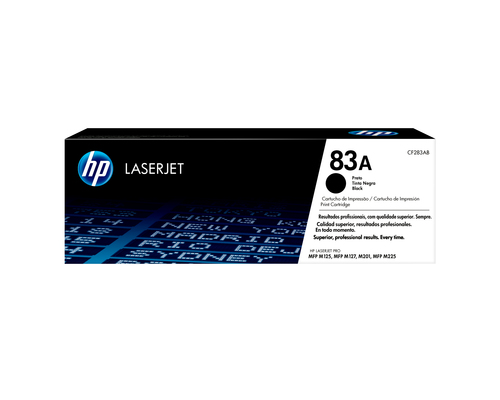 HP Original 83A LaserJet-tonerpatron, sort