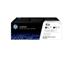 HP Originale 83A LaserJet-tonerpatroner, sort, 2-pak