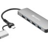 Sandberg USB-C/A to 4xUSB 3.0 Hub