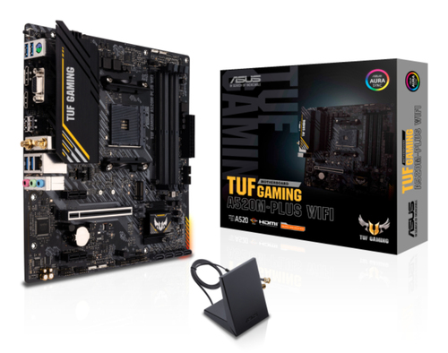 ASUS TUF GAMING A520M-PLUS WIFI AMD A520 Stik AM4 micro ATX